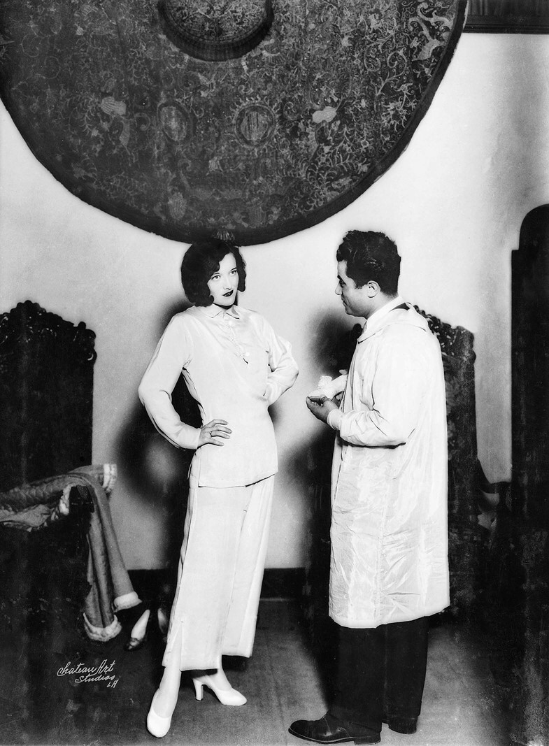 1926. With shoe designer Salvatore Ferragamo in Hollywood.