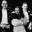 1931. With William Haines and husband Doug Fairbanks, Jr.