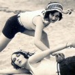 1925. With Dorothy Sebastian at Club Casa Del Mar in Santa Monica.