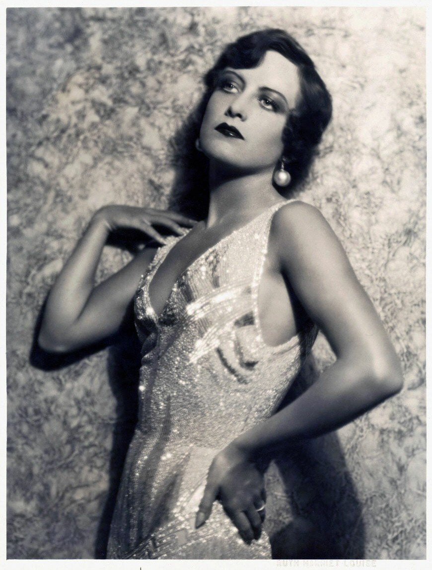 1928 publicity shot by Ruth Harriet Louise.