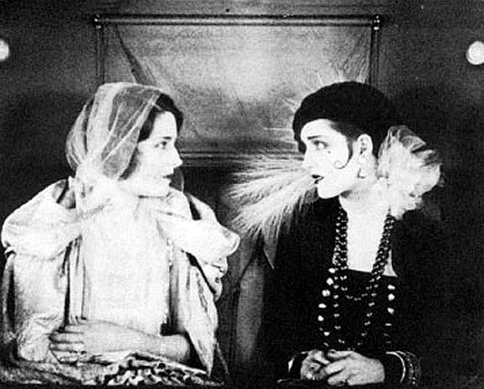 1925. As an uncredited double for Norma Shearer in 'Lady of the Night.'