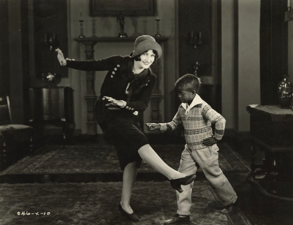 1925. On the set of 'Sally, Irene and Mary' with young Charleston dancer Jimmy.