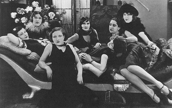 1926, 'Paris.' Joan with real-life Parisian prostitutes.