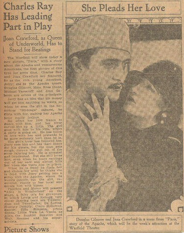 San Francisco publicity for 'Paris' at the Warfield Theater.