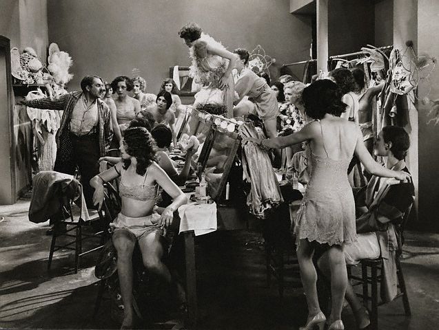 A dressing-room scene from 'Paris.' 