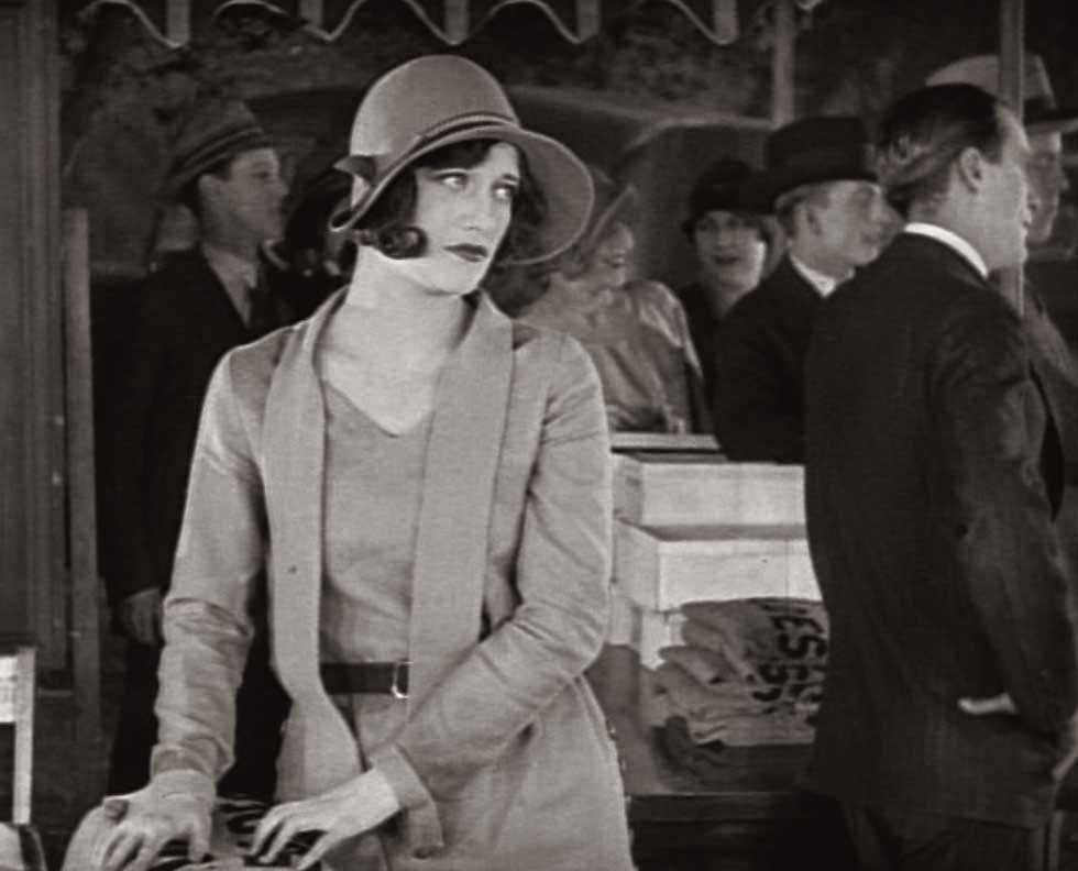 1926. A screen shot from 'Tramp, Tramp, Tramp.'