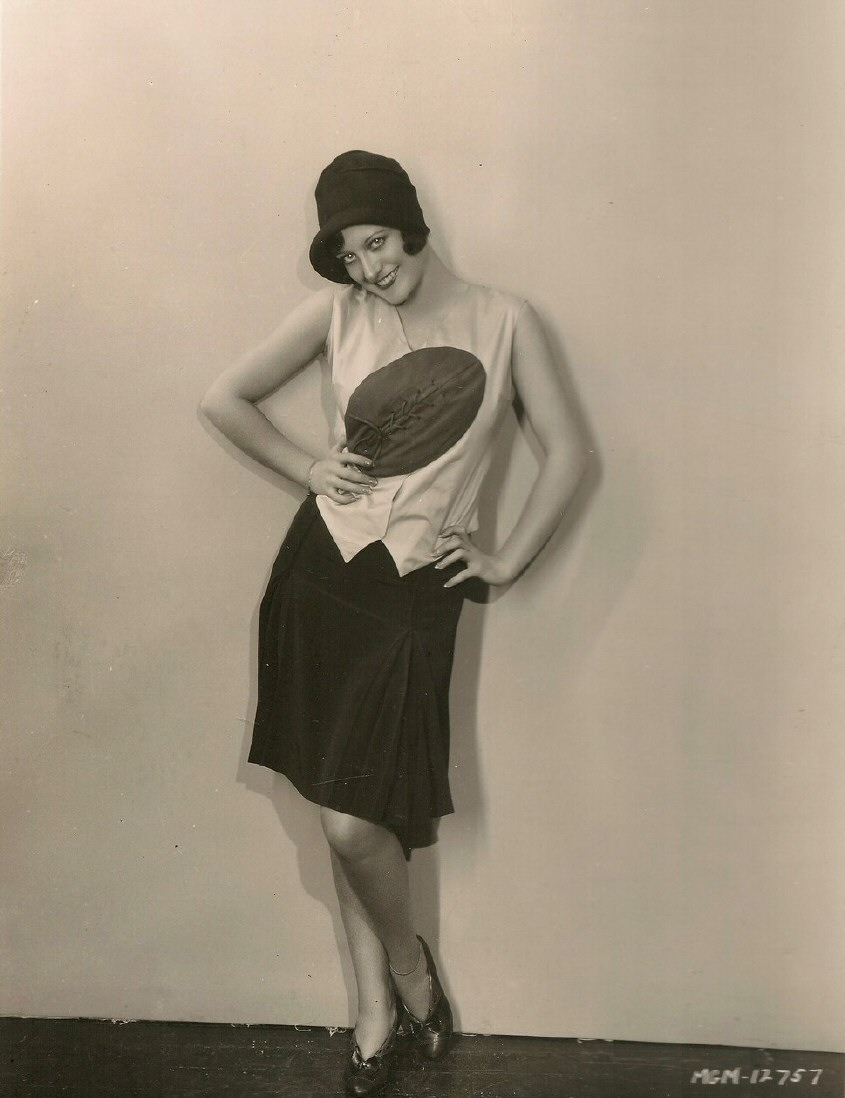 1927 publicity in football dress.