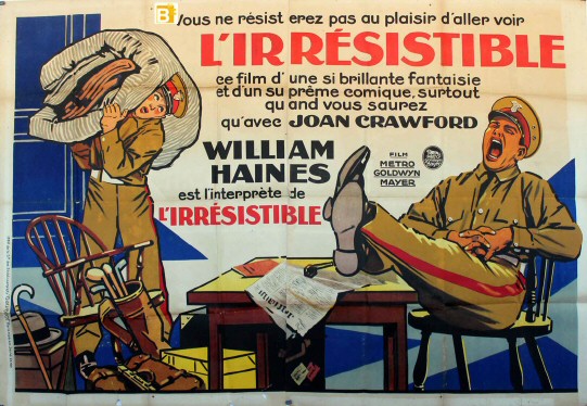 French movie poster. 63 x 94 inches.