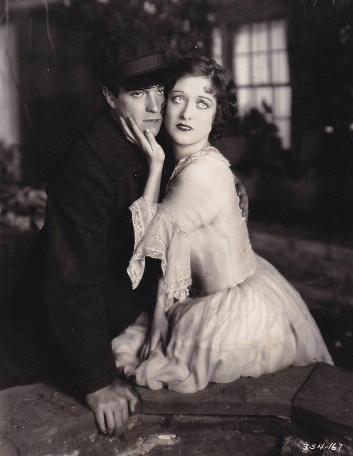 1928. A film still from 'Across to Singapore,' with Ramon Novarro.