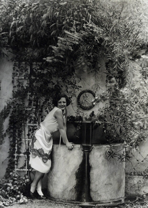 1928. At home, 513 N. Roxbury Drive. Shot by Ruth Harriet Louise.