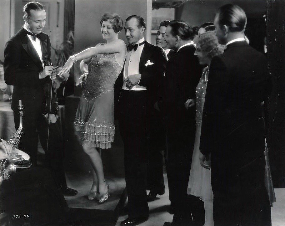 1928. 'Four Walls.' With Louis Natheaux (center).