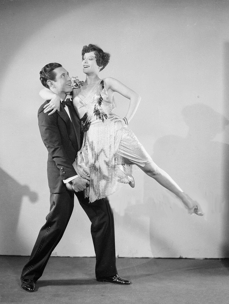 1928. 'Our Dancing Daughters' publicity with Johnny Mack Brown.