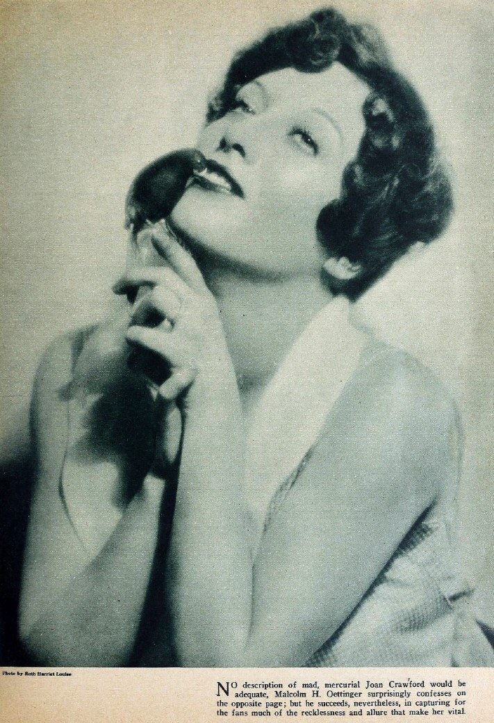 1928 publicity by Ruth Harriet Louise, appearing in 'Picture Play' magazine.