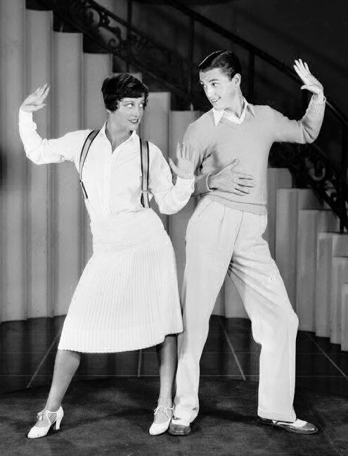 1928. Publicity for 'Our Dancing Daughters' with Eddie Nugent. Shot by Ruth Harriet Louise.