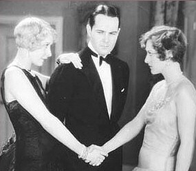 Joan with Gwen Lee and William Haines in 1929's 'The Duke Steps Out.'