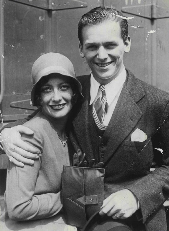 June 10, 1929. Back in Los Angeles after their NYC wedding.