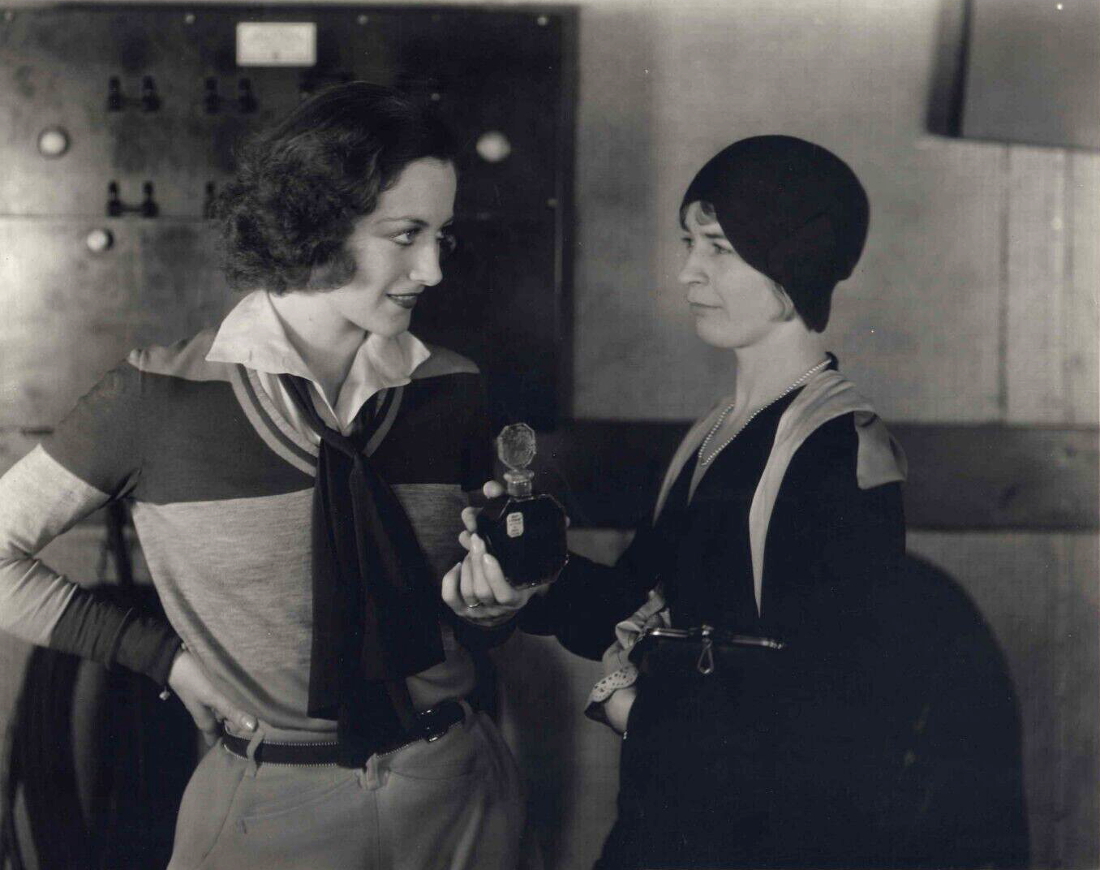 Publicity on the set of 'Montana Moon.' Shot Dec. 19, 1929.