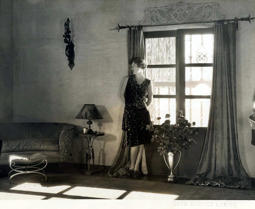 1929. At her Roxbury home, shot by Ruth Harriet Louise.