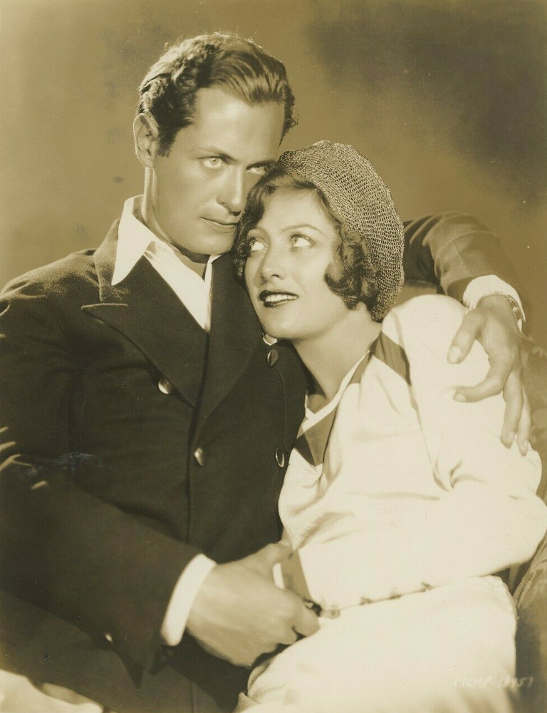 1929. Publicity for 'Untamed' with Robert Montgomery.