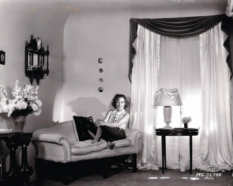 1933. Publicity at home shot by Hurrell.
