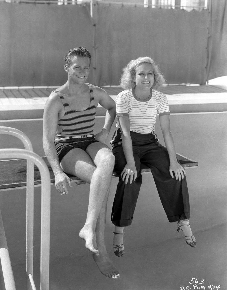 July 1931. At home with husband Doug Fairbanks, Jr. Shot by Irving Lippmann.