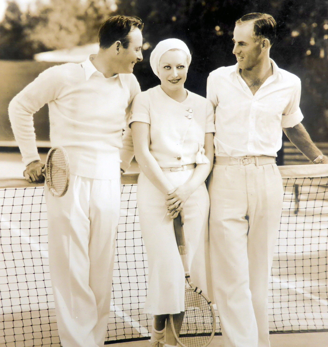 1931. With Monroe Owsley, left, and tennis champ Harvey Snodgrass.