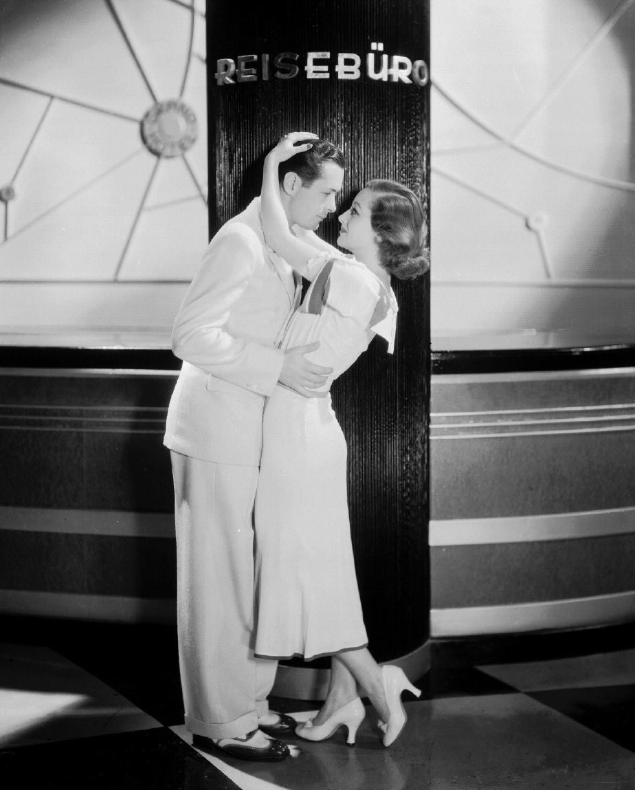 1932. 'Letty Lynton' publicity with Robert Montgomery.