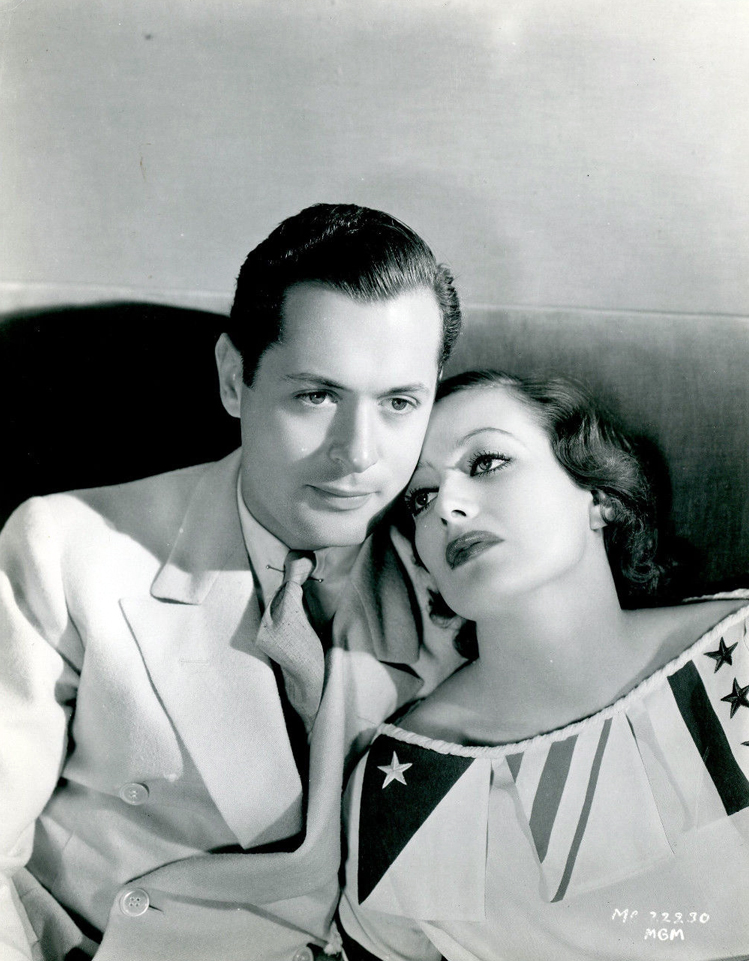 1932. 'Letty Lynton' publicity with Robert Montgomery.