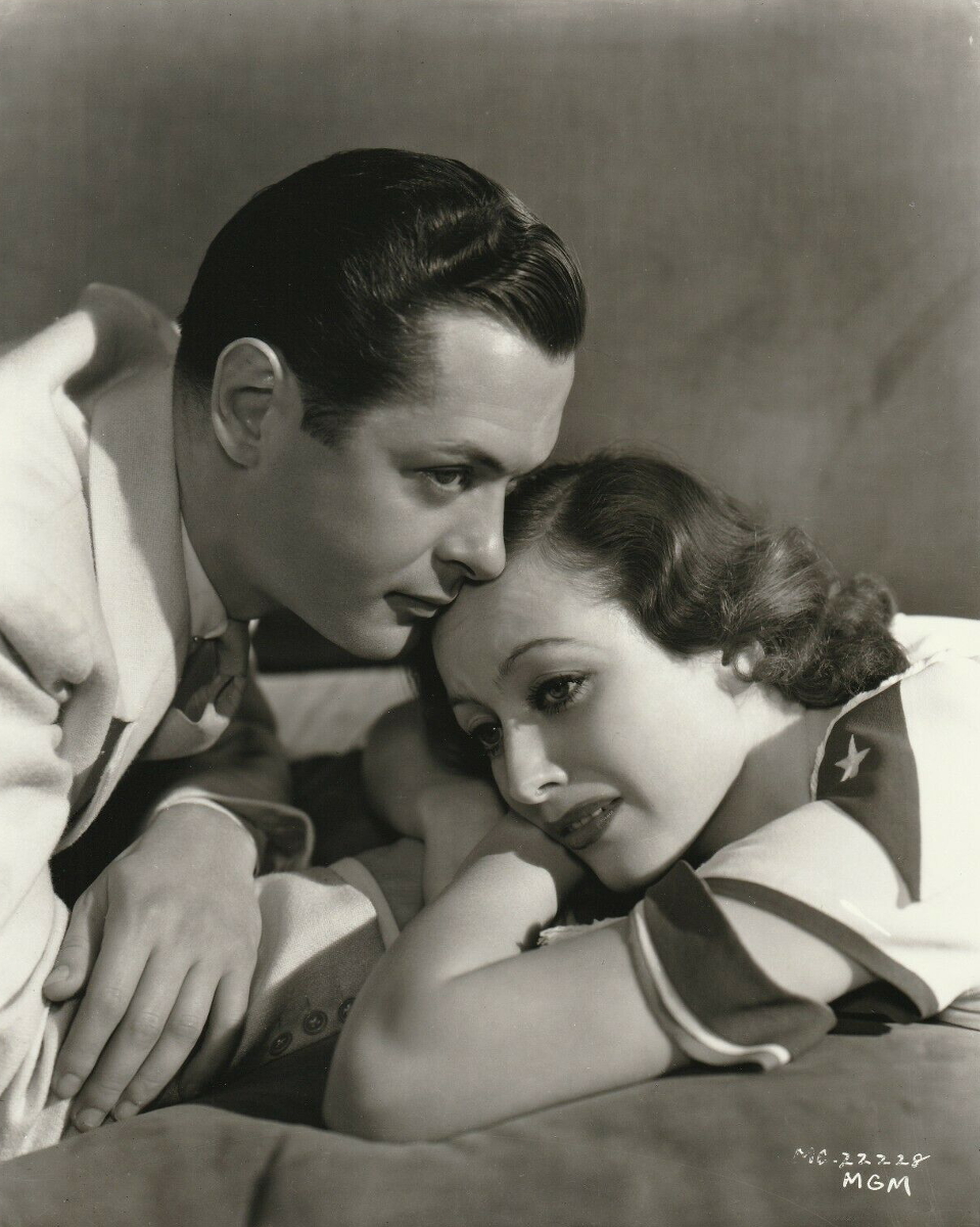 1932. Publicity for 'Letty Lynton' with Robert Montgomery, shot by Hurrell.