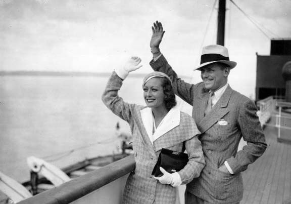 1932. With husband Doug Fairbanks, Jr.