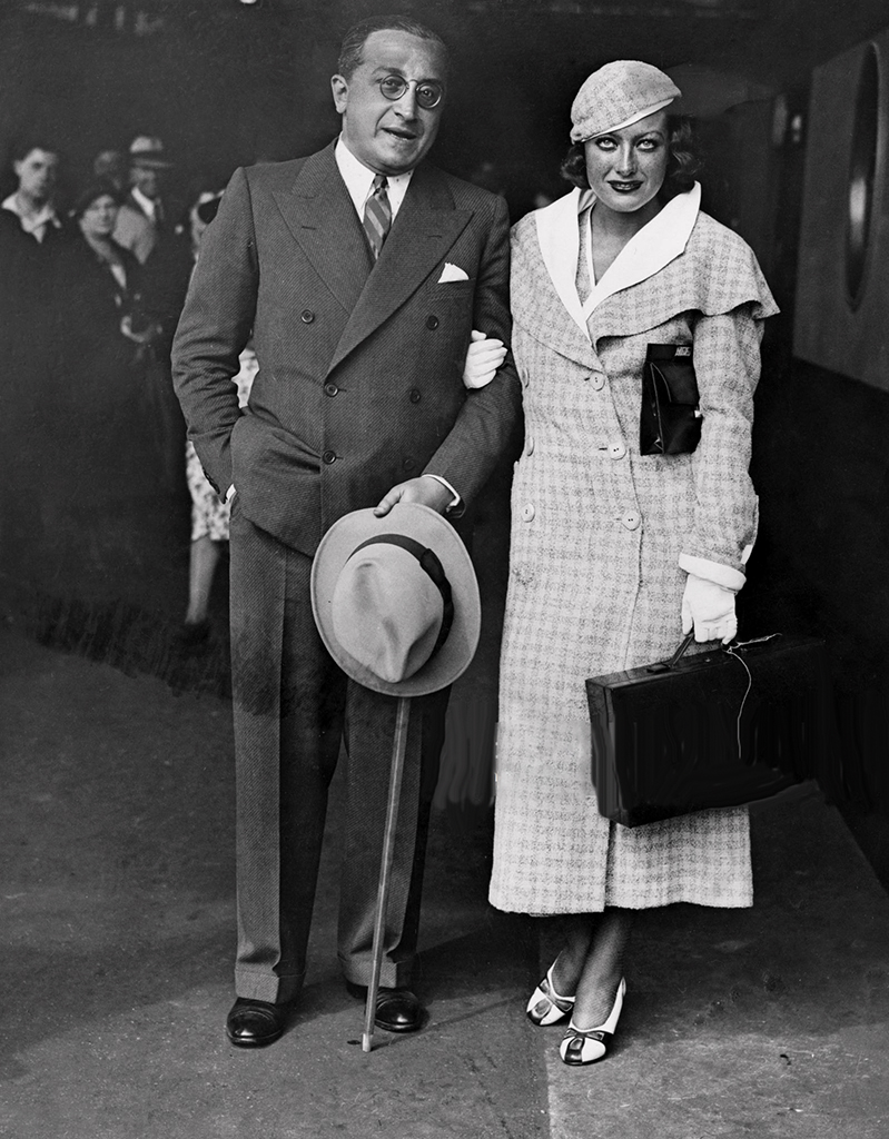 July 1932. At London's Waterloo Station with unknown.