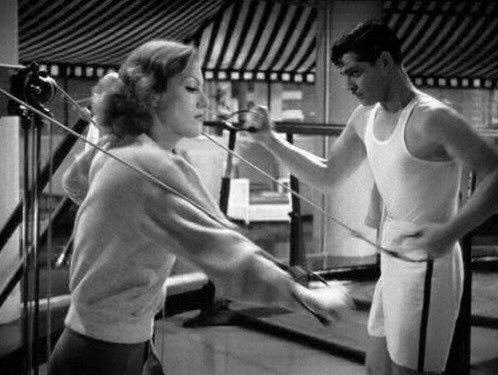 1933. Screen shot from 'Dancing Lady' with Clark Gable.