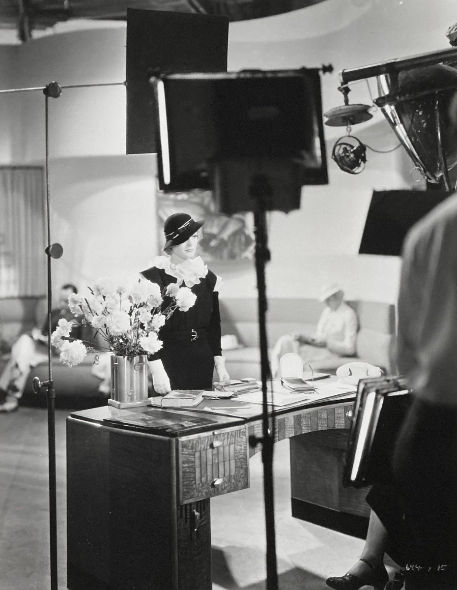 1933. Filming 'Dancing Lady.'