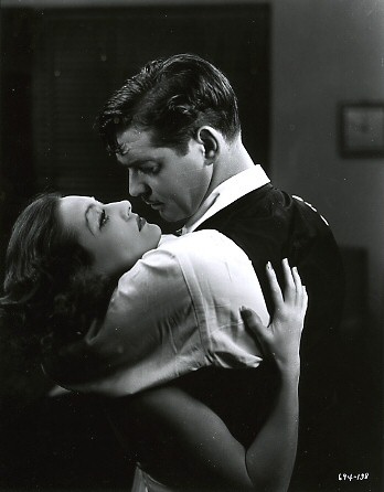 With Clark Gable.