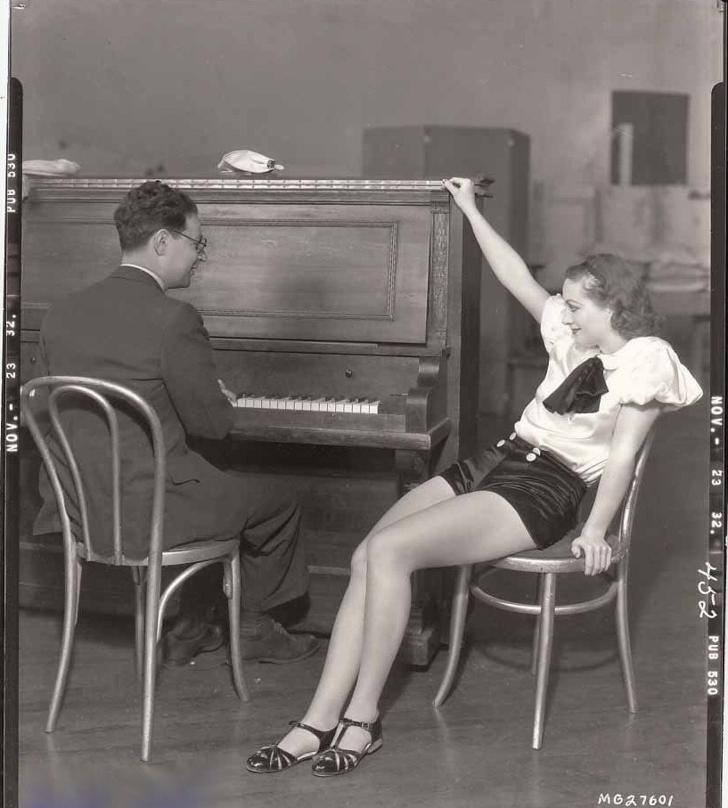 November 23, 1932, on the set of 'Dancing Lady.'