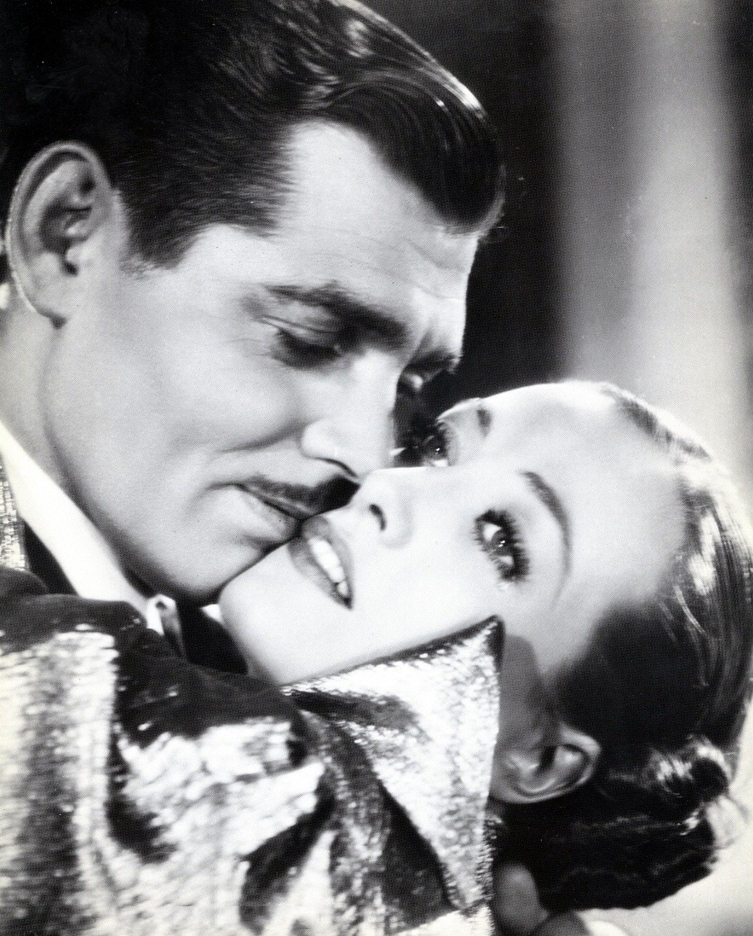 1934. 'Chained' publicity with Clark Gable.