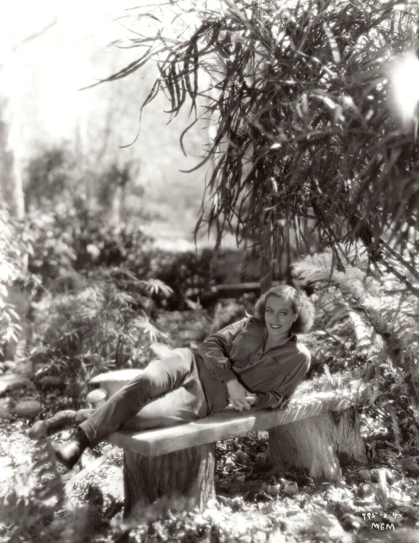 1934. Publicity on the set of 'Forsaking All Others.'