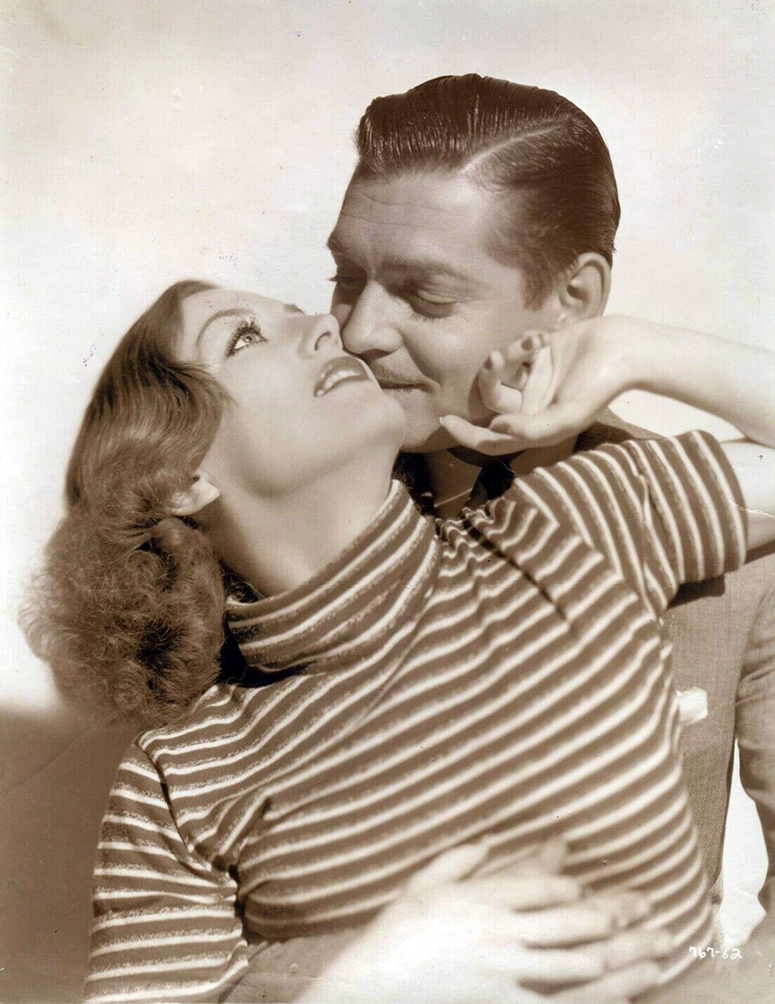 1934 publicity for 'Chained' with Clark Gable.