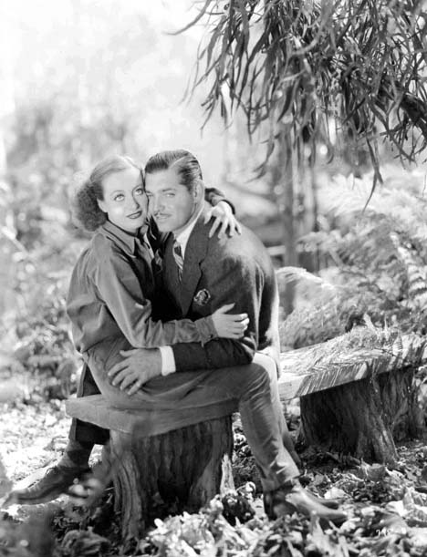 With Clark Gable.