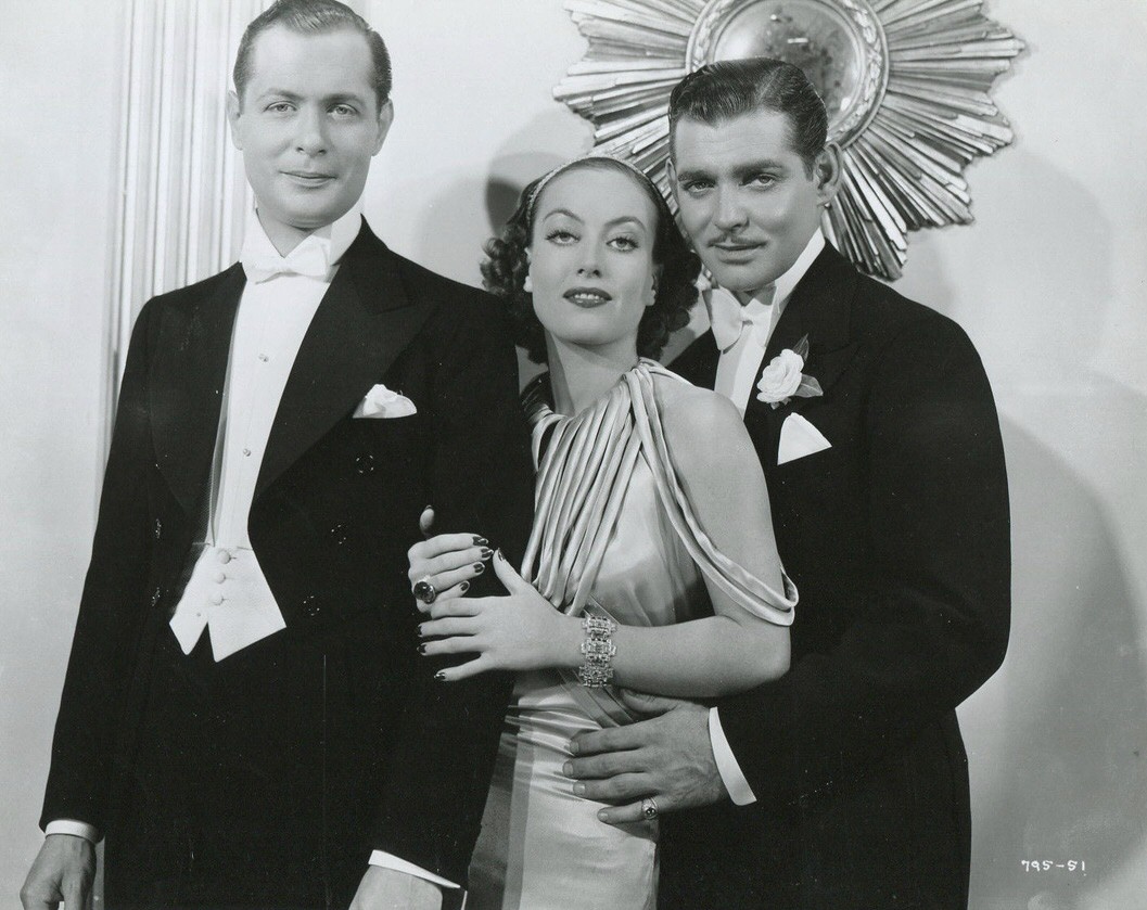 1934. 'Forsaking All Others.' With Robert Montgomery and Clark Gable.