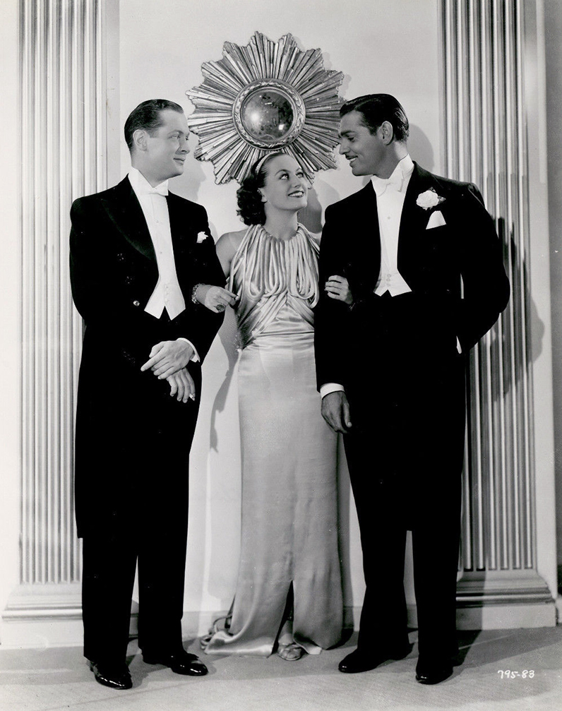 1934. 'Forsaking All Others.' With Robert Montgomery and Clark Gable.