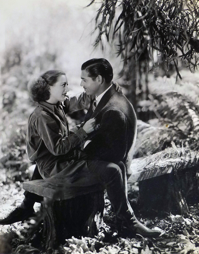 1934. Publicity for 'Forsaking All Others' with Clark Gable.