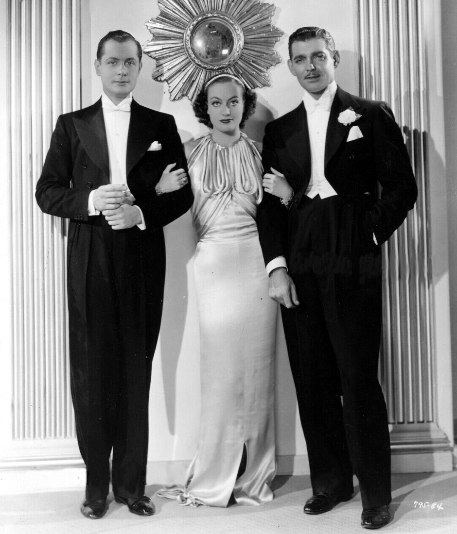 1934. Publicity for 'Forsaking All Others' with Robert Montgomery and Clark Gable.