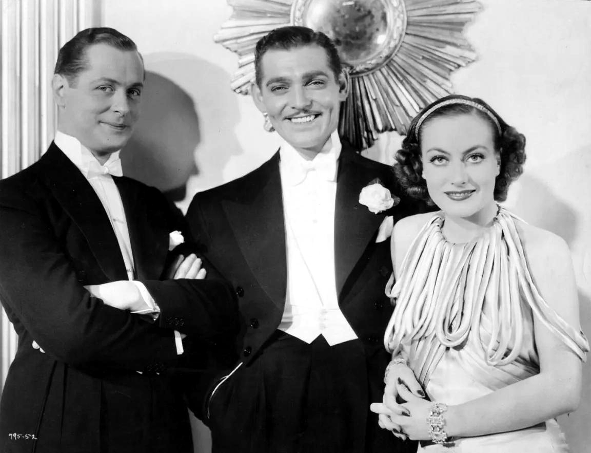 1934. 'Forsaking All Others.' With Robert Montgomery and Clark Gable.