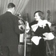 May 7, 1934. Rehearsing for an NBC Radio broadcast.