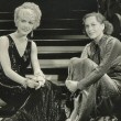 On the set of 'I Live My Life' with a visiting Eleanor Powell.