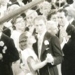 Filming a ballroom scene from 'I Live My Life.'