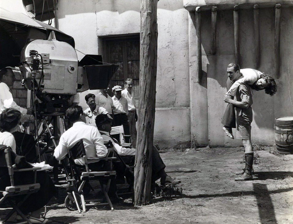 June 10, 1935. On the set of 'I Live My Life.' Shot by Frank Tanner.