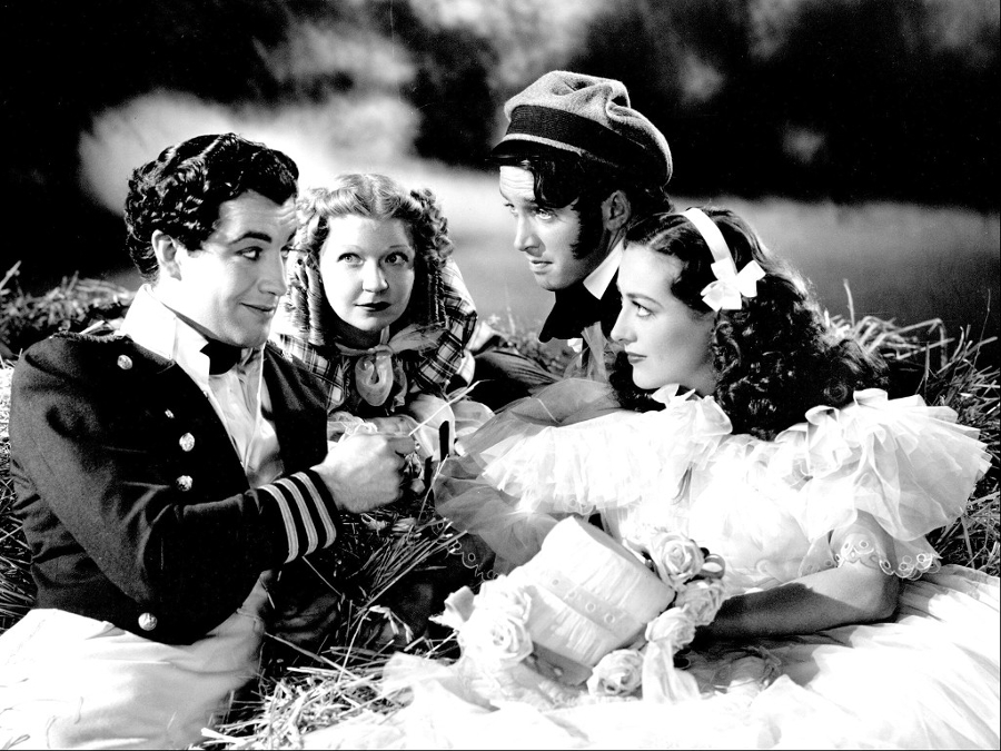 1936. 'The Gorgeous Hussy.' With Robert Taylor and James Stewart.