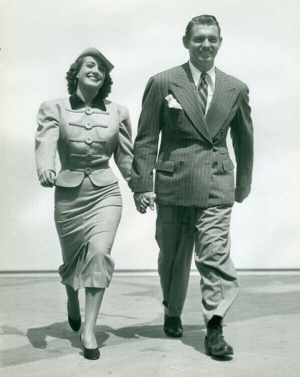 1936. 'Love on the Run' publicity with Clark Gable.